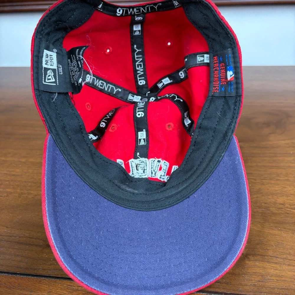New Era Hat Child One Size Cleveland MLB Baseball‎ Red Adjustable Snapback